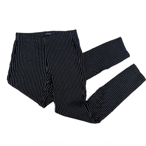 who what wear dark navy striped skinny crop - Picture 4 of 7